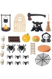 Cumpara ieftin Satiskid 24 piese decorațiuni miniatură pentru casă de păpuși de Halloween