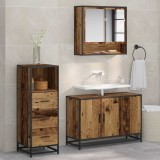 vidaXL Set de mobilier pentru baie 3 pcs Lemn vechi 90 x 33 x 60 cm 3402408