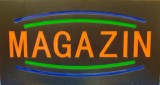 Reclama LED - MAGAZIN - de exterior / interior, 44 x 24 cm, Oem