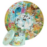 Puzzle rotund, Boppi, 150 piese, Animale din intreaga lume