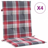 Cumpara ieftin Perne spatar mic rosu carouri 4 buc. 100x50x3 cm textil oxford