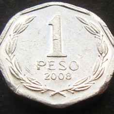 Moneda exotica 1 PESO - CHILE, anul 2008 *cod 1580 A