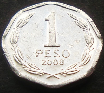 Moneda exotica 1 PESO - CHILE, anul 2008 *cod 1580 A foto