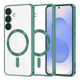 Husa premium Samsung Galaxy S25 Asteroid GSM Luxury Crystal MagSafe, verde deschis