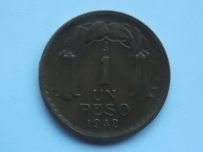 1 PESO 1942 CHILE
