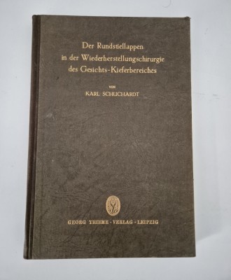 Carte veche 1944 Medicina Manual de chirurgie plastica Karl Schuchardt foto