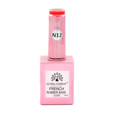 Base Coat Rubber Neon, baza pentru unghii, 15ml, 12 foto