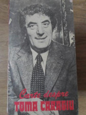 CARTE DESPRE TOMA CARAGIU - V. SILVESTRU foto