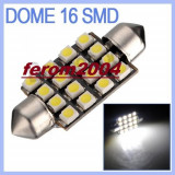 Led bec C5W FESTOON SOFIT 16 SMD 3528 43 mm de culoare alb, Universal