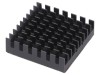 Radiator extrudat cu aripioare BGA negru 32,5x32,5mm