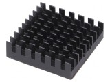 Radiator extrudat cu aripioare BGA negru 32,5x32,5mm