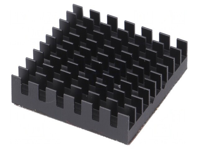Radiator extrudat cu aripioare BGA negru 32,5x32,5mm