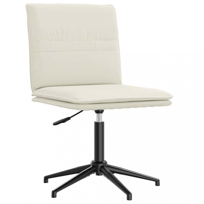 vidaXL Scaun de bucătărie, crem, catifea 4101276