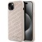 Husa pentru Apple iPhone 15, Karl Lagerfeld, Diagonal Quilted K Pattern, Roz
