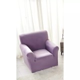 Cumpara ieftin Husa Elastica pentru Fotoliu din Catifea + Fata de Perna, Lila - JO681