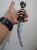 Pumnal Khanjar Majdali Sirian Vintage Sec XIX, Lama Ascutita, Maner Alama/Lemn, 27cm