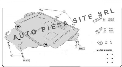 Scut metalic motor Mazda 3 fabricata in perioada 2003 - 2008 APS-30,046 foto