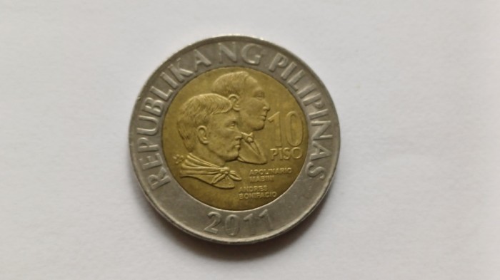 Filipine-10 Piso 2011