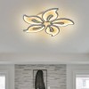 Lustra LED cu telecomanda JASMINE 73W, 5 Petale, lumina Rece/Calda/Neutra, Dimabila, Alb ModernLight Concept, Alessandro DESIGN