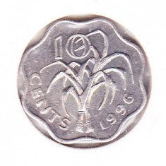 bnk mnd Swaziland 10 centi 1996 unc