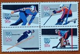 U.S.A-SPORT -''OLIMPIADA IARNA-1980''--SERIE completa de 4val-in bloc- MNH NESTAMP. -Calitate EXTRA-scan