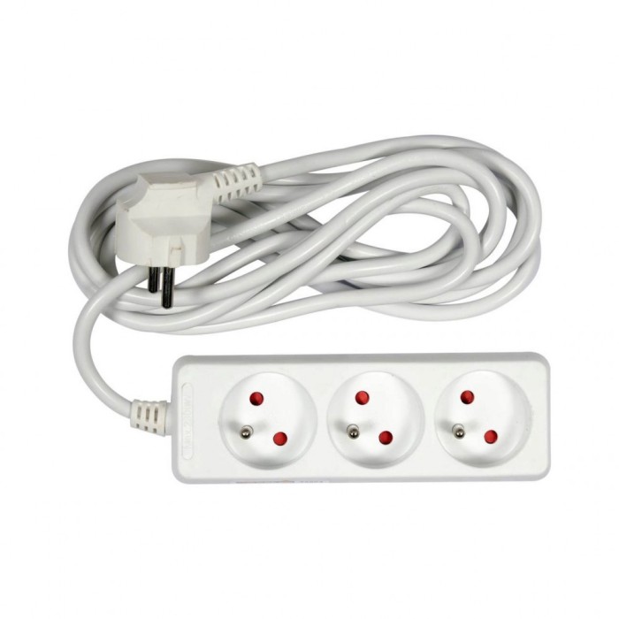 Prelungitor cu impam&acirc;ntare, 3 prize, 3m Vorel 72504