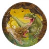 Farfurii Carton, Dinozauri, 18cm, Set 6 Bucăți, Multicolor, Oem