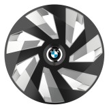 Set 4 Capace Roti, potrivite jantelor de R16, pentru BMW, model vector black and silver, Autohelix MSA