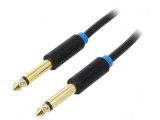 Cablu Jack 6,3mm Aurit 0,5m, Vention