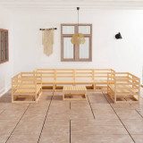 Set mobilier de gradina, 9 piese, lemn masiv de pin GartenMobel Dekor, vidaXL