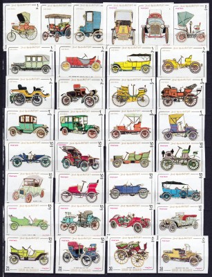 DB1 Umm al Qiwain Automobile de Epoca Masini Clasice 46 v. MH cu sarniera 2 poze foto