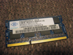 memorie ram laptop ddr3 4 gb 1333 mhz NANYA 4GB 2Rx8 PC3 10600S 9 10 F2 foto