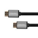 Cablu HDMI - HDMI Basic Kruger &amp;amp; Matz, 1 m, Negru/Argintiu