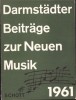 HST C5761N Darmst&auml;dter Beitr&auml;ge zur Neuen Musik IV, 1961