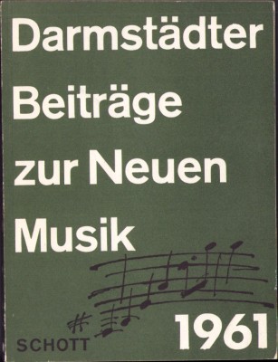 HST C5761N Darmst&amp;auml;dter Beitr&amp;auml;ge zur Neuen Musik IV, 1961 foto