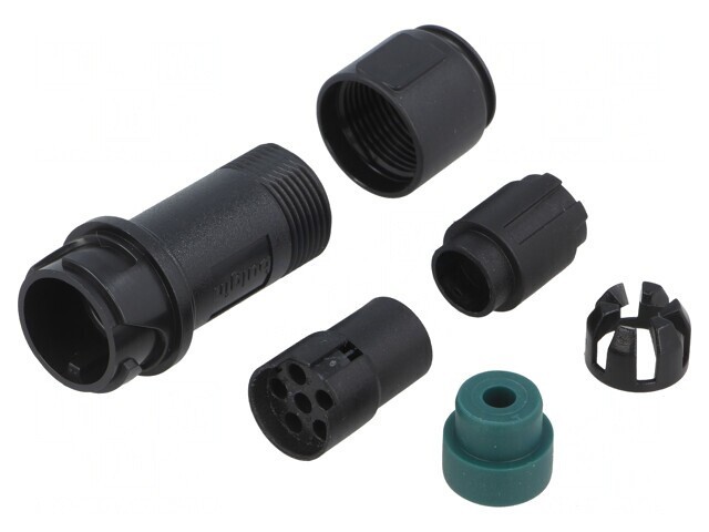 Conector Circular Mufă Mamă 6 Pin fără Contacte pe Cablu