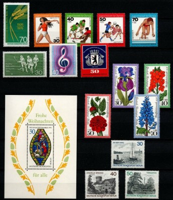 GERMANIA BERLIN 1976 AN COMPLET FARA UZUALE TIMBRE NESTAMPILATE foto