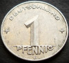 Moneda 1 PFENNIG RDG - GERMANIA DEMOCRATA, anul 1953 * cod 3218 = litera E, Europa