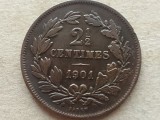LUXEMBURG-2&frac12; CENTIMES 1901