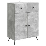 vidaXL Bufet cu sertar Gri Beton 66 x 34,5 x 90 cm Lemn prelucrat 895558