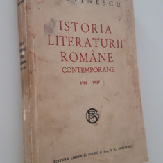 Carte Veche Eugen Lovinescu Istoria literaturii romane contemporane