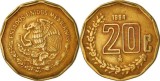 Mexic 1994 - 20 centavos, circulata