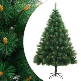 VidaXL Brad de Crăciun artificial cu suport și balamale, 120cm