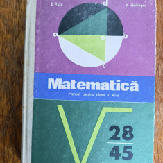 Matematica, manual pentru clasa a VI-a - E. Rusu, 1973 / R8P3S