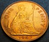 Moneda 1 (ONE) PENNY - ANGLIA / MAREA BRITANIA, anul 1967 *cod 2229 B = A.UNC, Europa