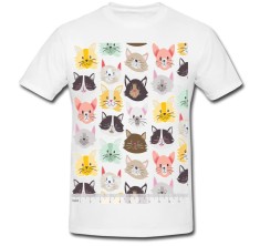 Tricou &amp;quot; Cats pattern &amp;quot; foto