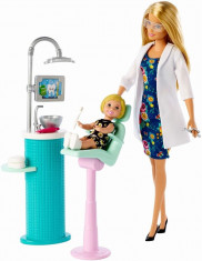 Barbie Cariere Set Mobilier Cu Papusa La Stomatolog foto