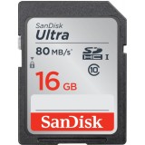 Cumpara ieftin Card Memorie SDHC SanDisk Ultra, 16Gb, Clasa 10 SDSDUNC-016G-GN6IN