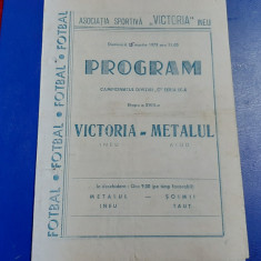 program Victoria Ineu - Metalul Aiud