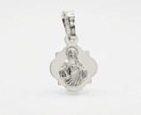 Cumpara ieftin Pandantiv Medalion din Argint 925 Inima Neprihanita a Mariei , Protectie Sacra si Eleganta Arhitecturala